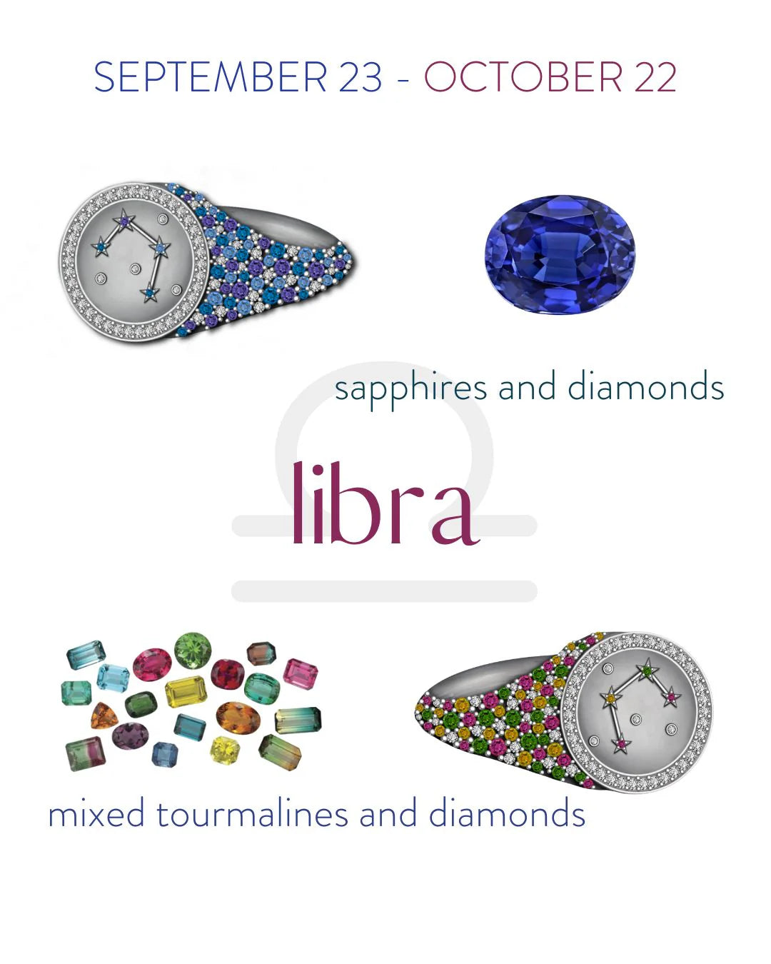 Libra Zodiac Ring