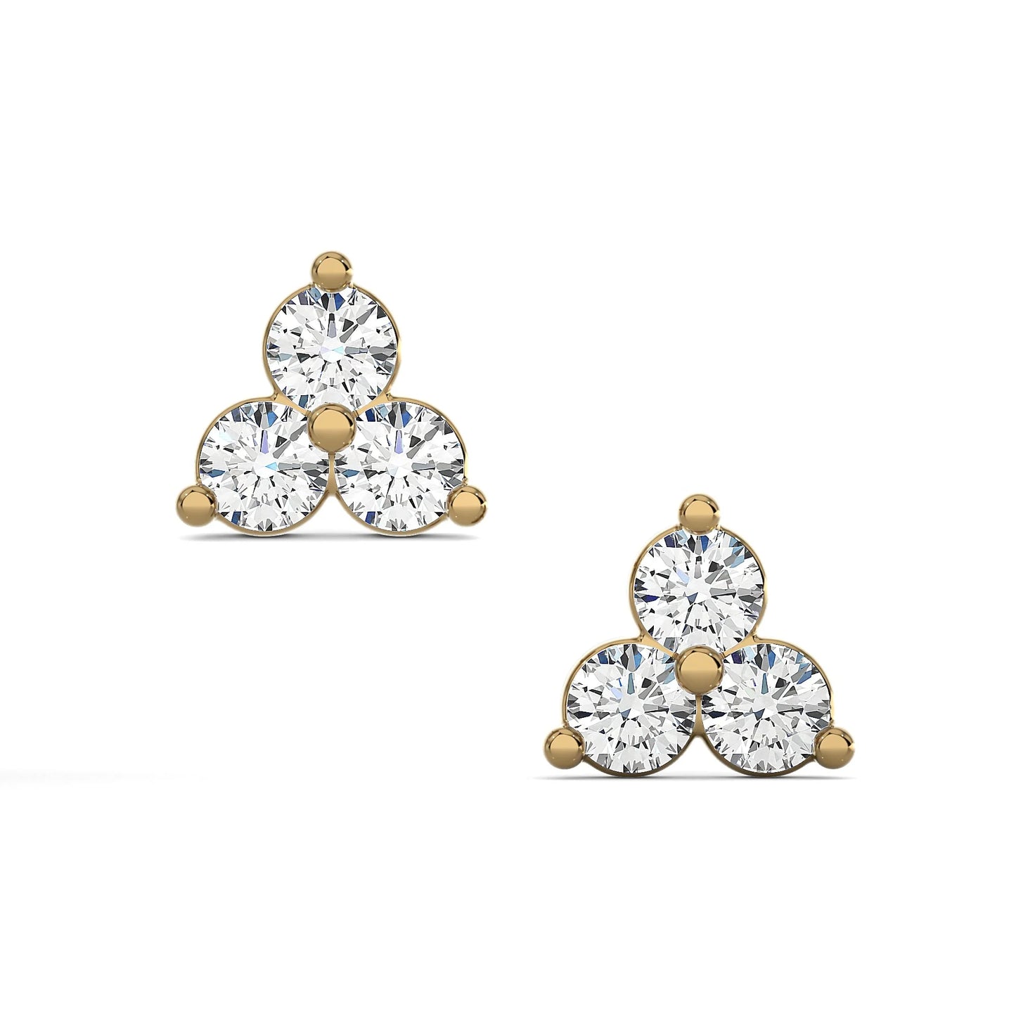 Round Trio Mini Studs