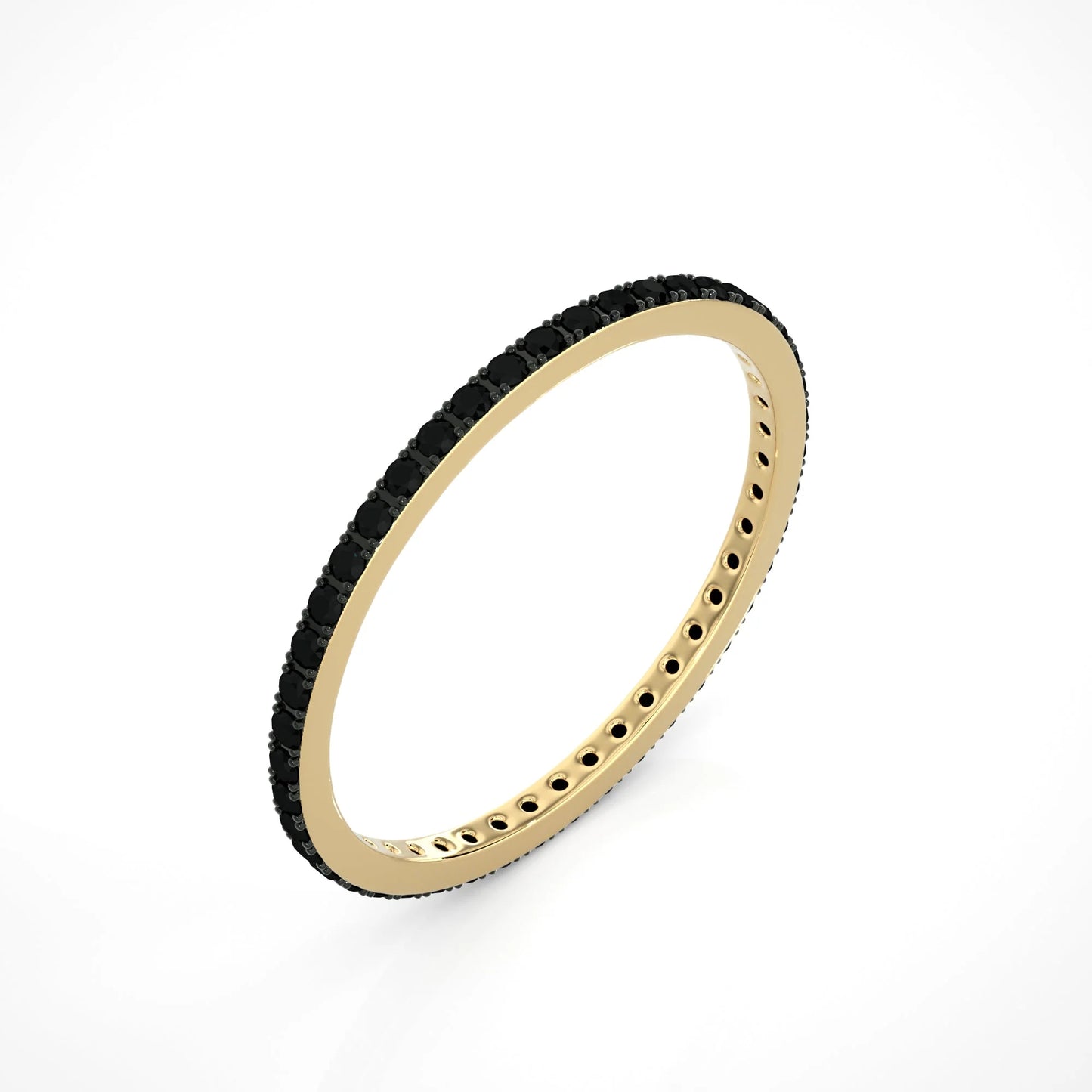 Black diamond eternity band