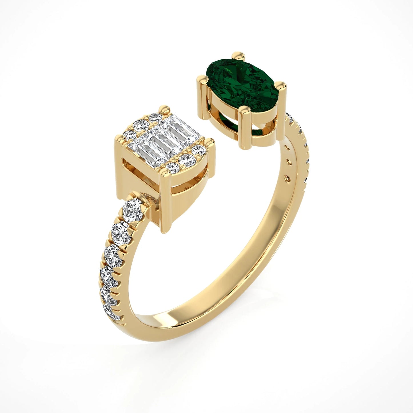 Lori Mixed Stone Cuff Ring