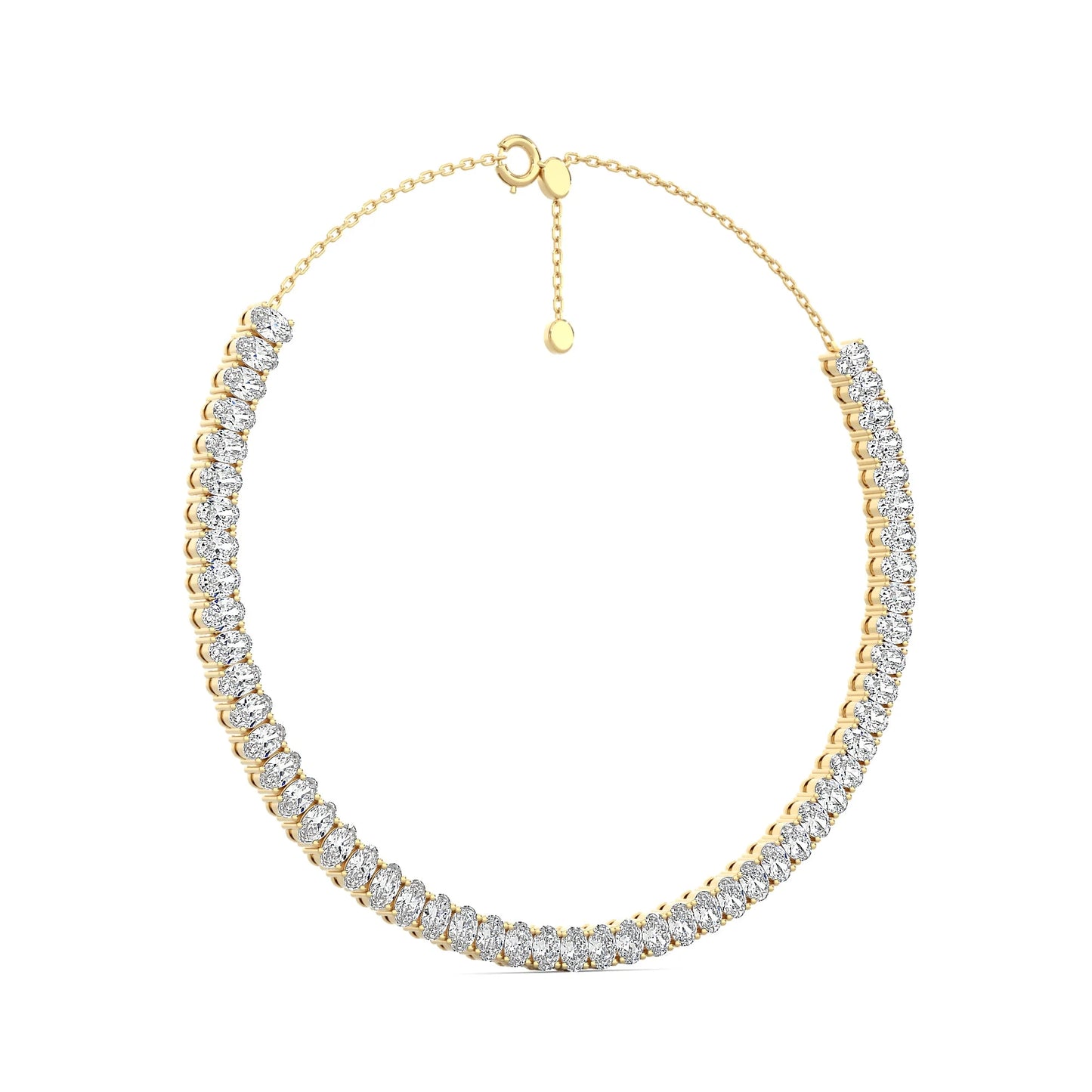 Oval Eternity Necklace