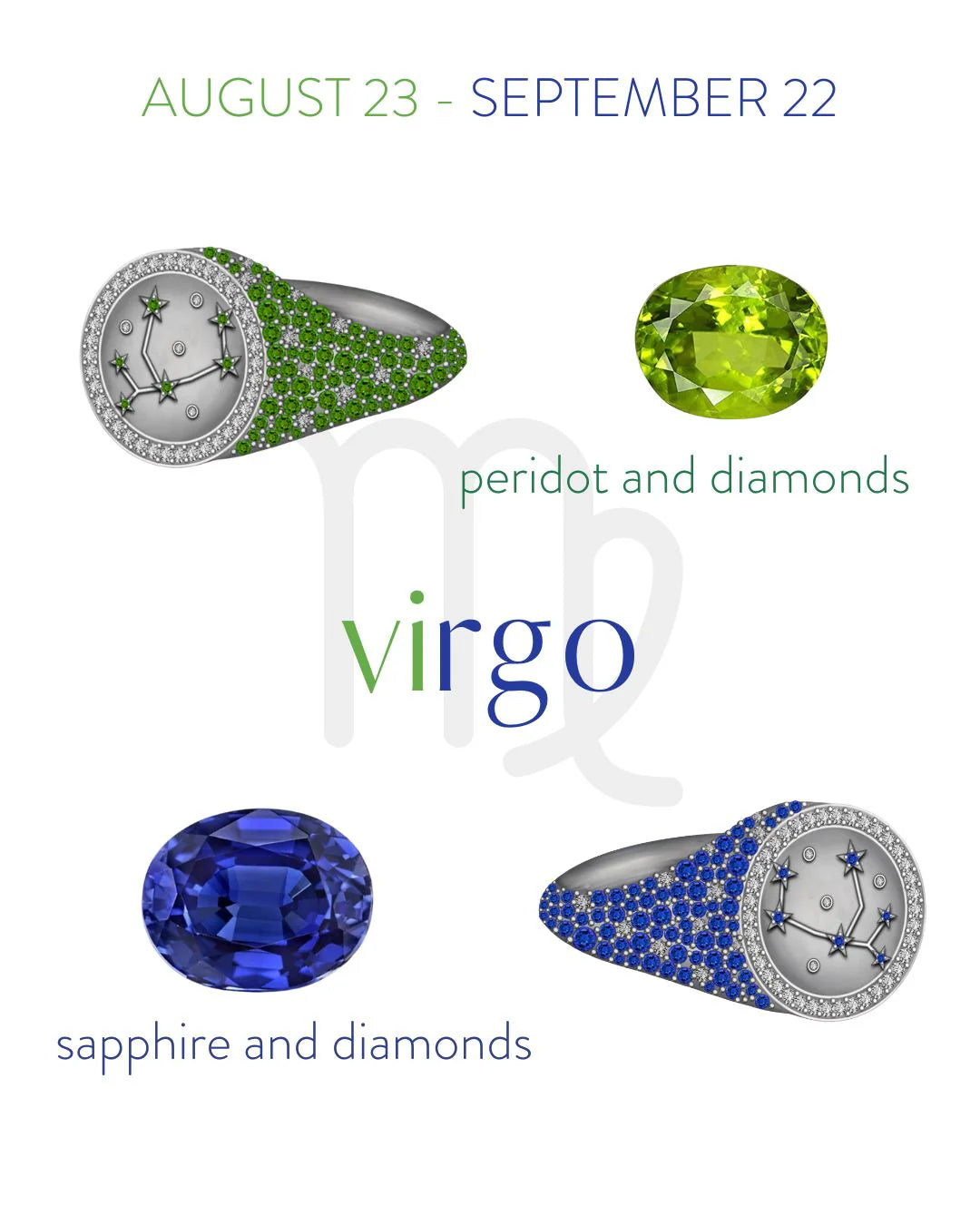 Virgo Zodiac Ring