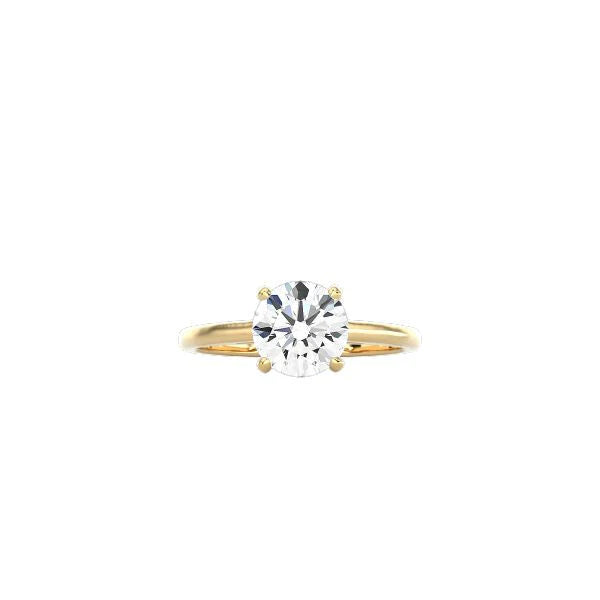 Round Cathedral Setting Ring YG