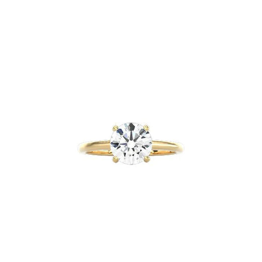 Round Cathedral Setting Ring YG