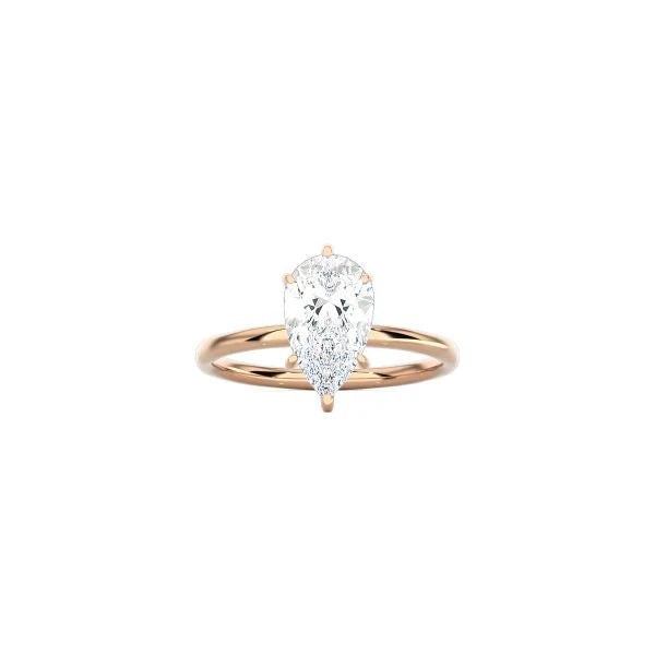 6 Prong Pear Shape Classic Ring RG