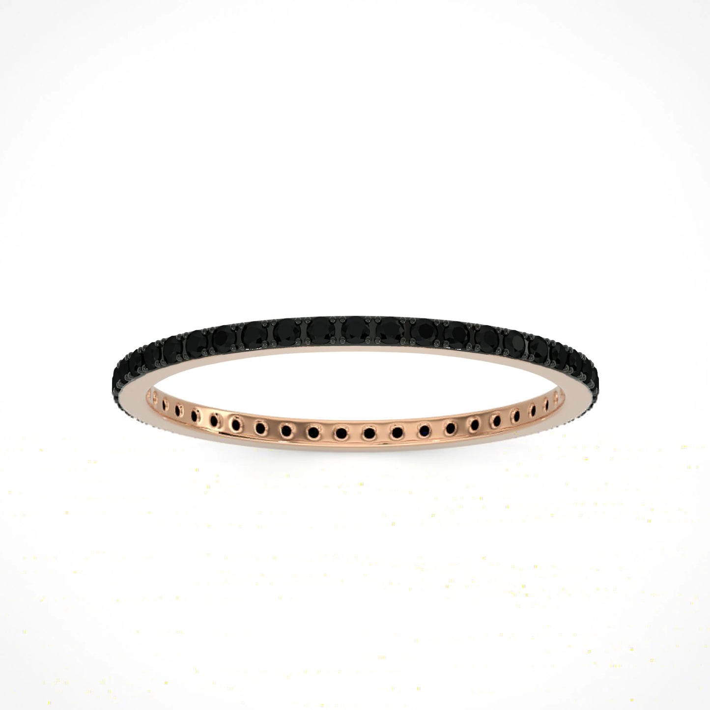 Black diamond eternity band