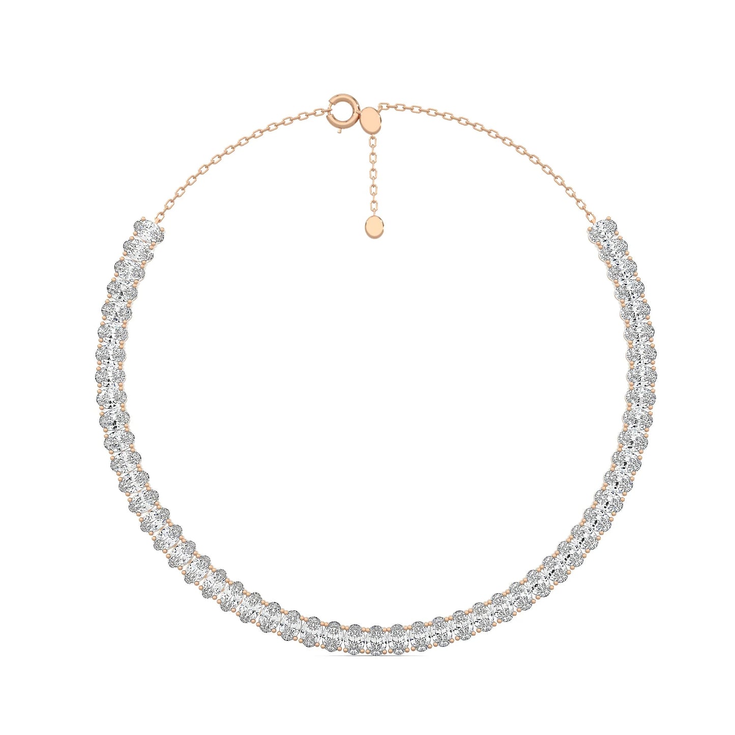 Oval Eternity Necklace