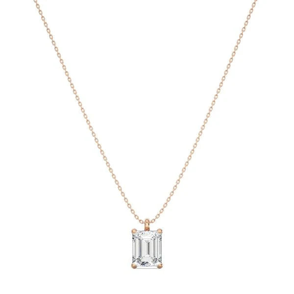 Classic Emerald Cut Necklace