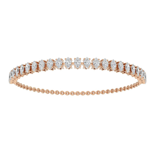 Marquise Half Tennis Bracelet