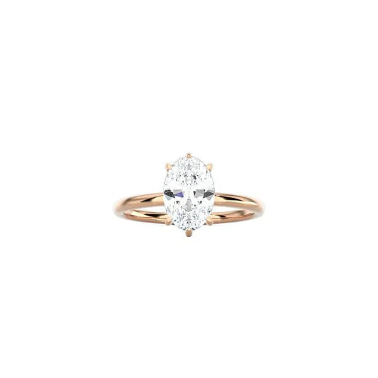 6 Prong Oval Cut Classic Ring RG