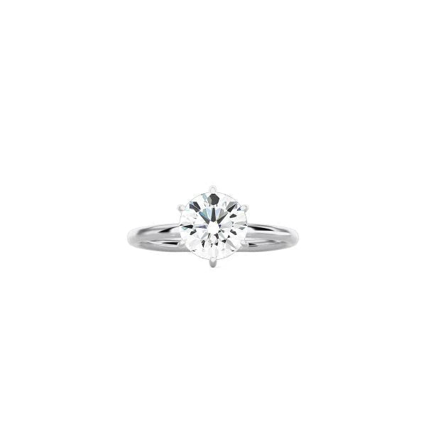 6 Prong Round Classic Ring WG