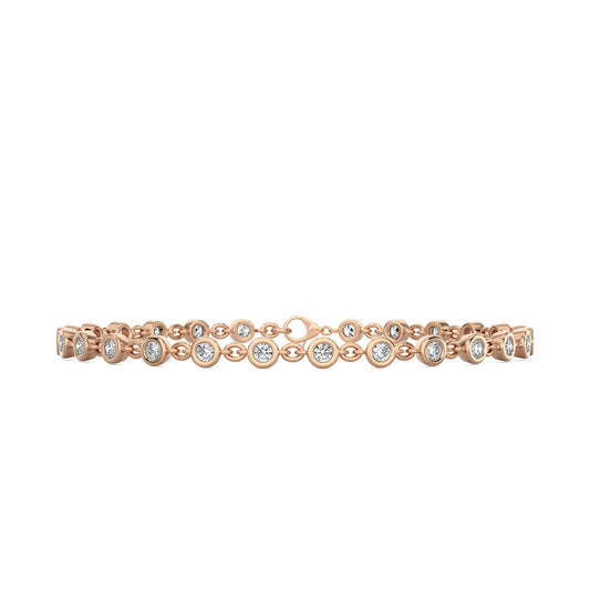 Round Bezel Chain Bracelet