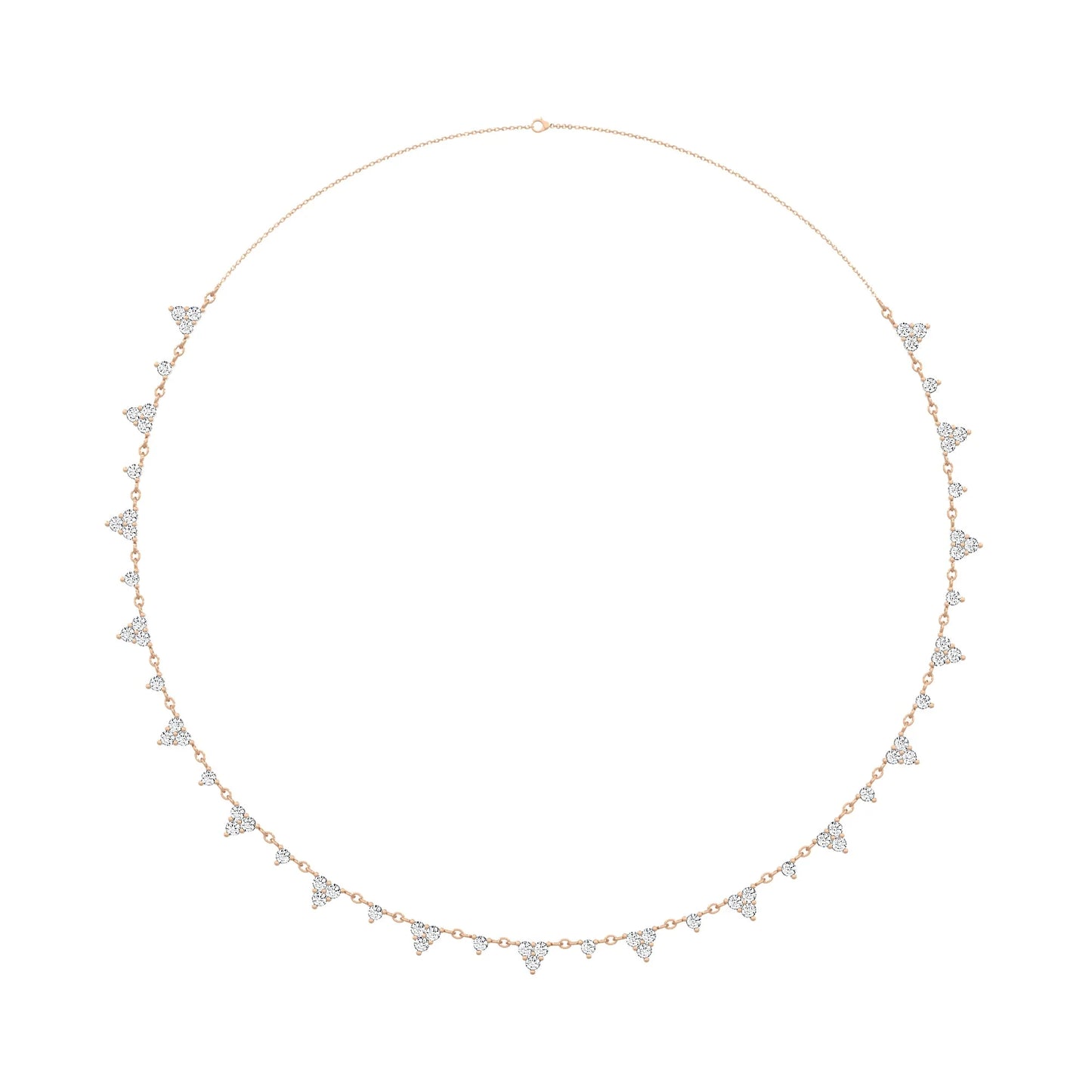Round Trio Chain Necklace