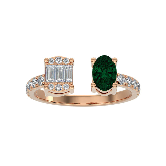 Lori Mixed Stone Cuff Ring
