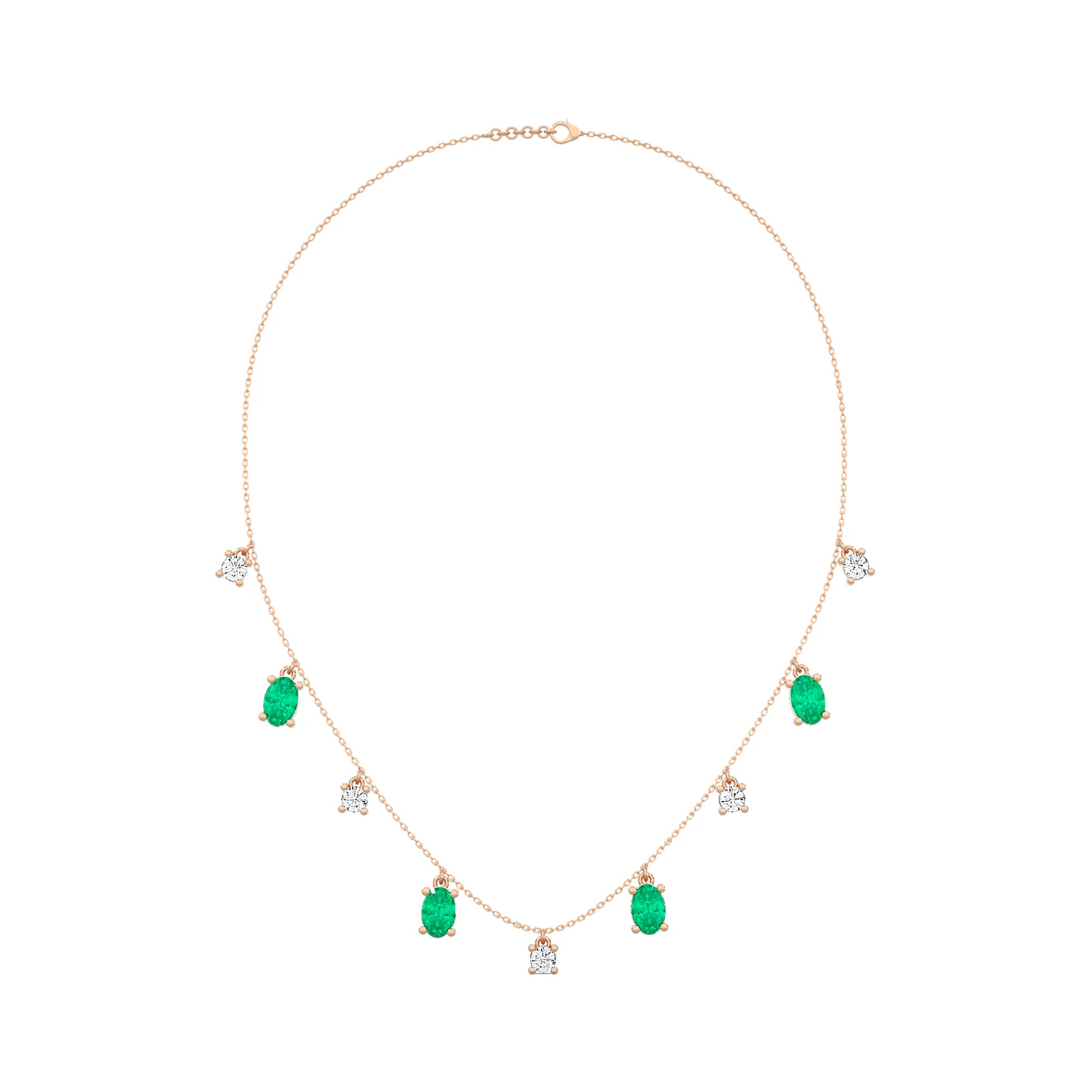 Emerald drop Necklace