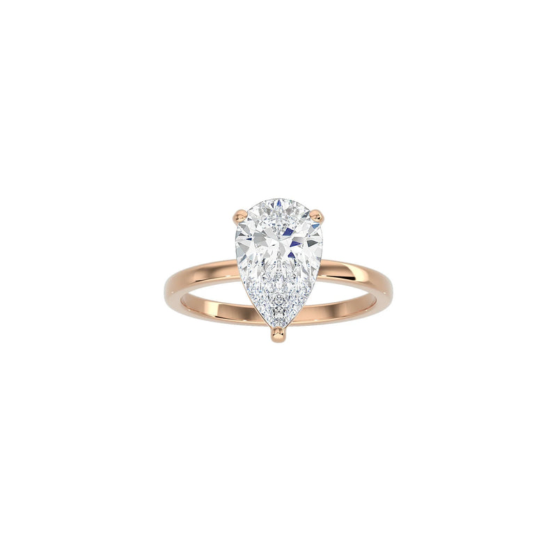4 Prong Pear Shape Classic Ring RG