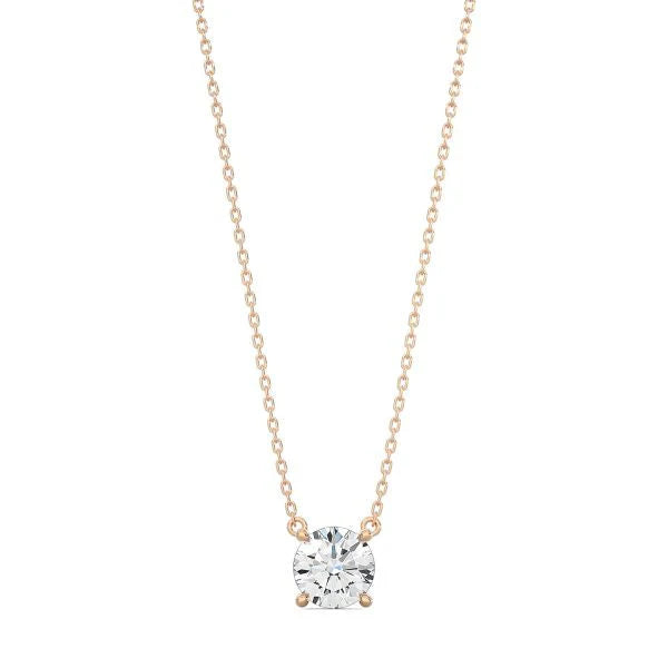 Classic Round Diamond Necklace