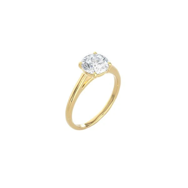 Round Cathedral Setting Ring YG