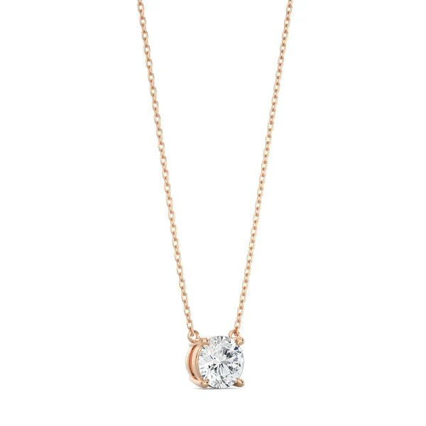 Classic Round Diamond Necklace