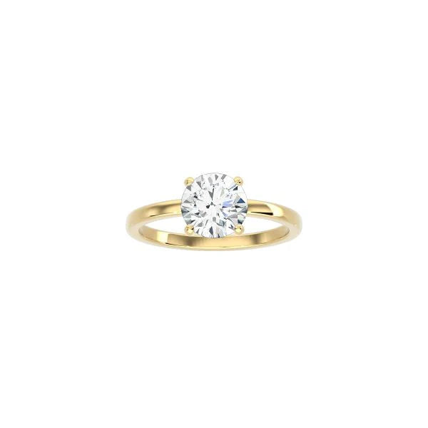 4 Prong Round Classic Ring YG