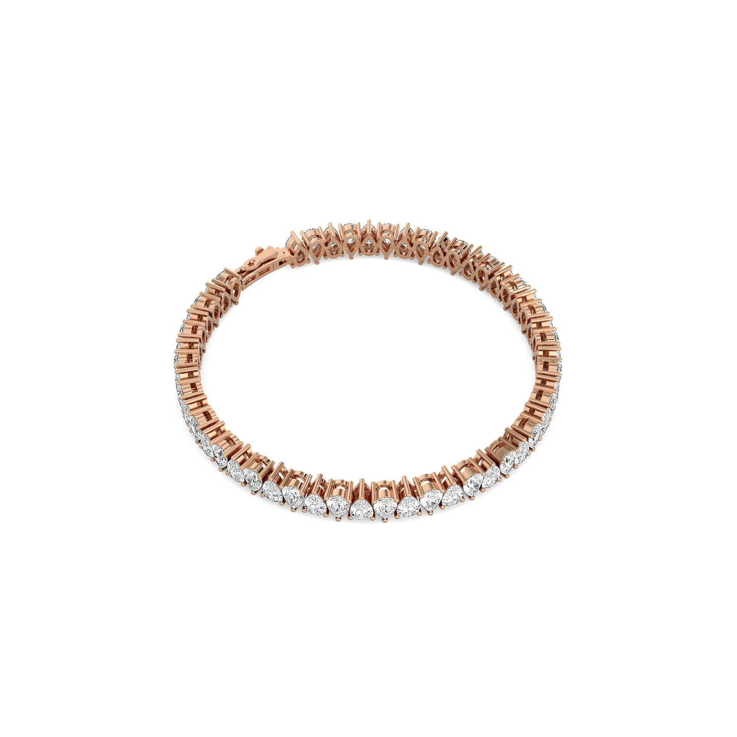 Twin Pear Tennis Bracelet