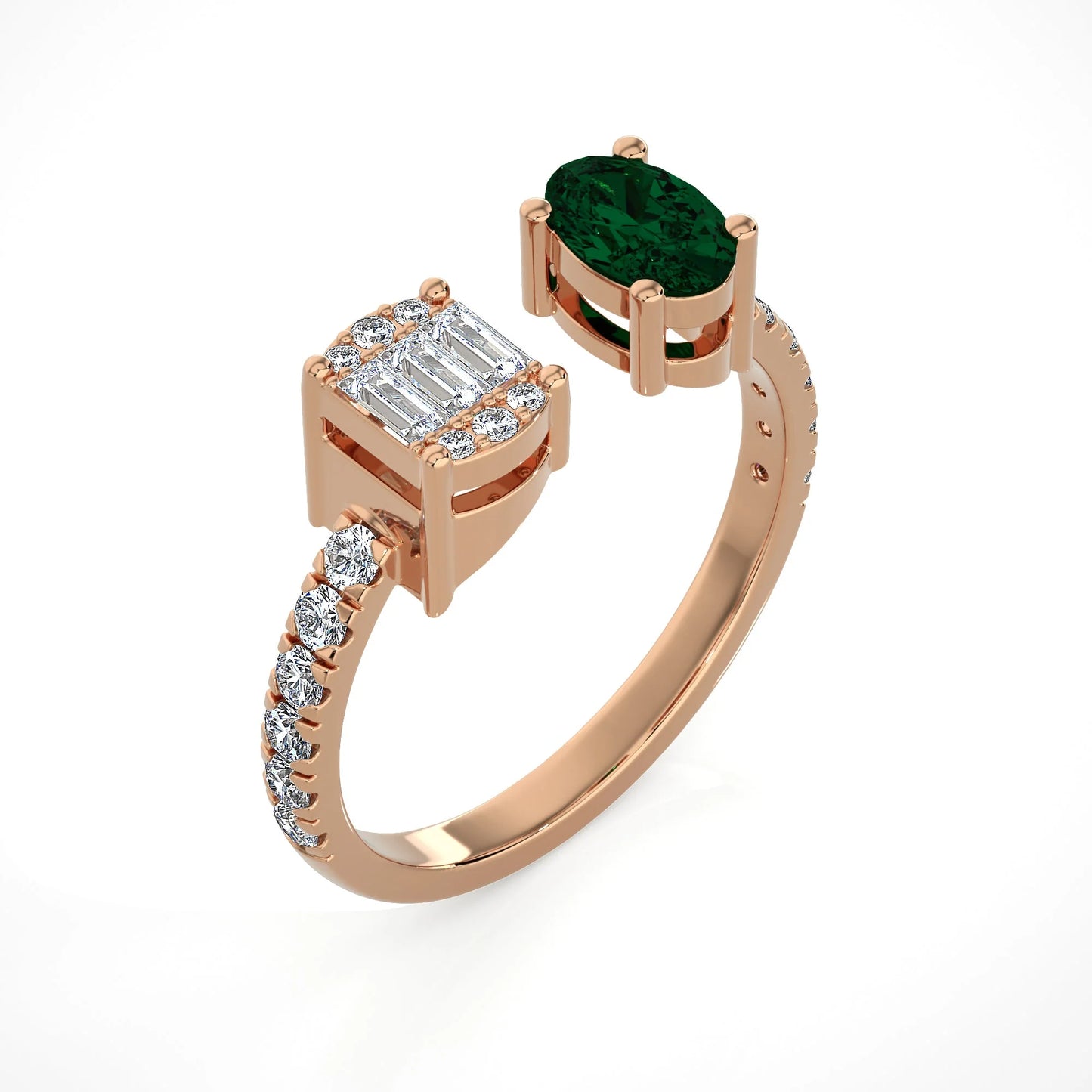 Lori Mixed Stone Cuff Ring