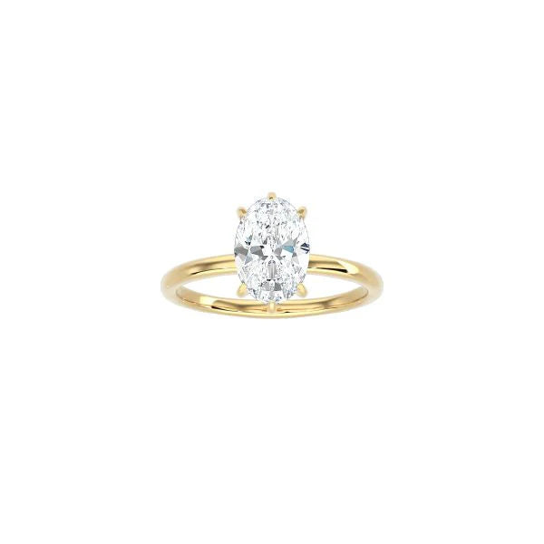 6 Prong Oval Cut Classic Ring YG