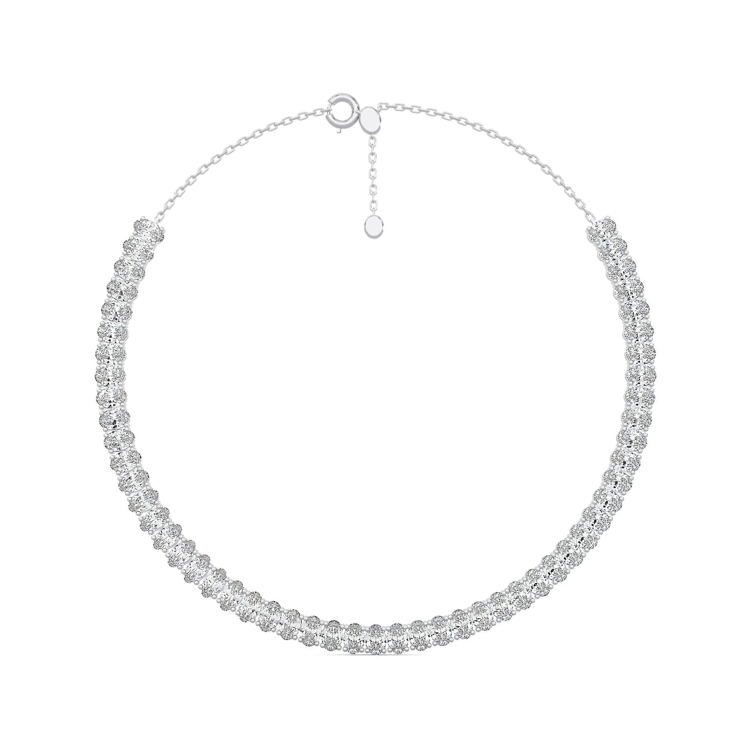 Oval Eternity Necklace