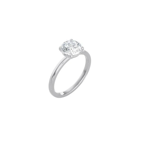4 Prong Round Classic Ring WG