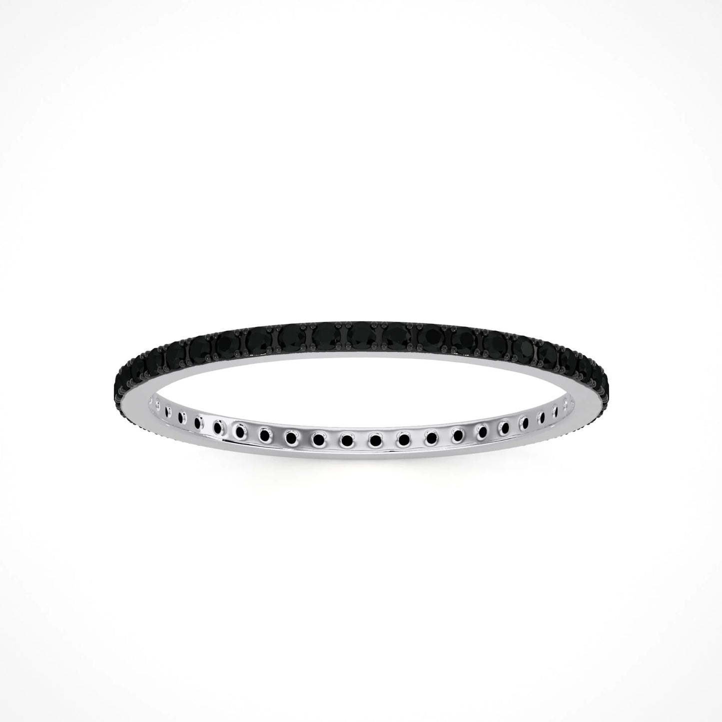 Black diamond eternity band
