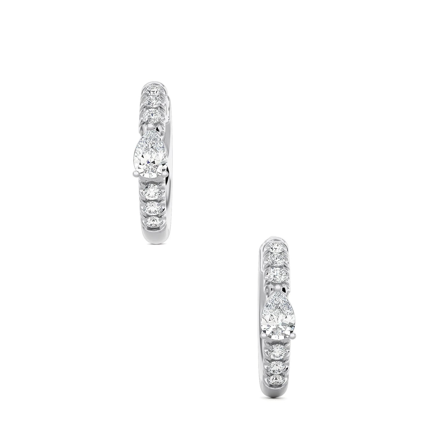 Center Pear Earrings