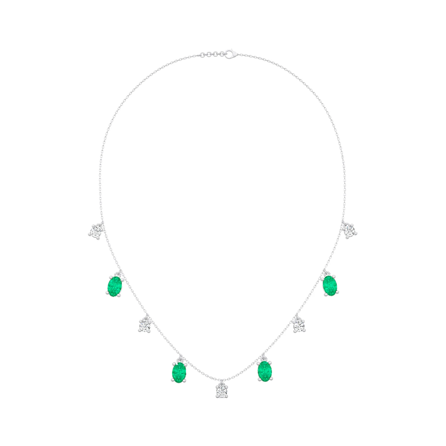 Emerald drop Necklace
