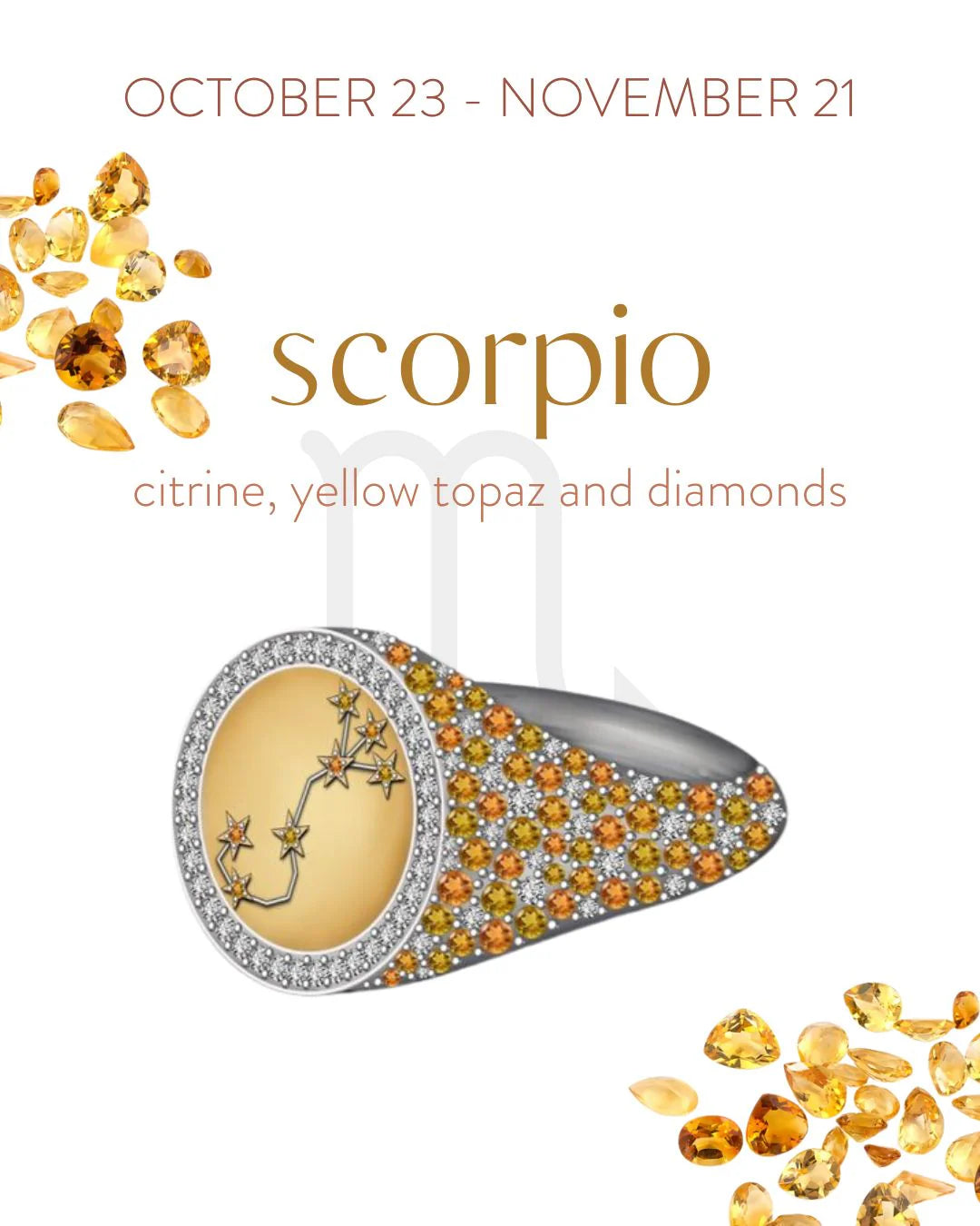 Scorpio Zodiac Ring