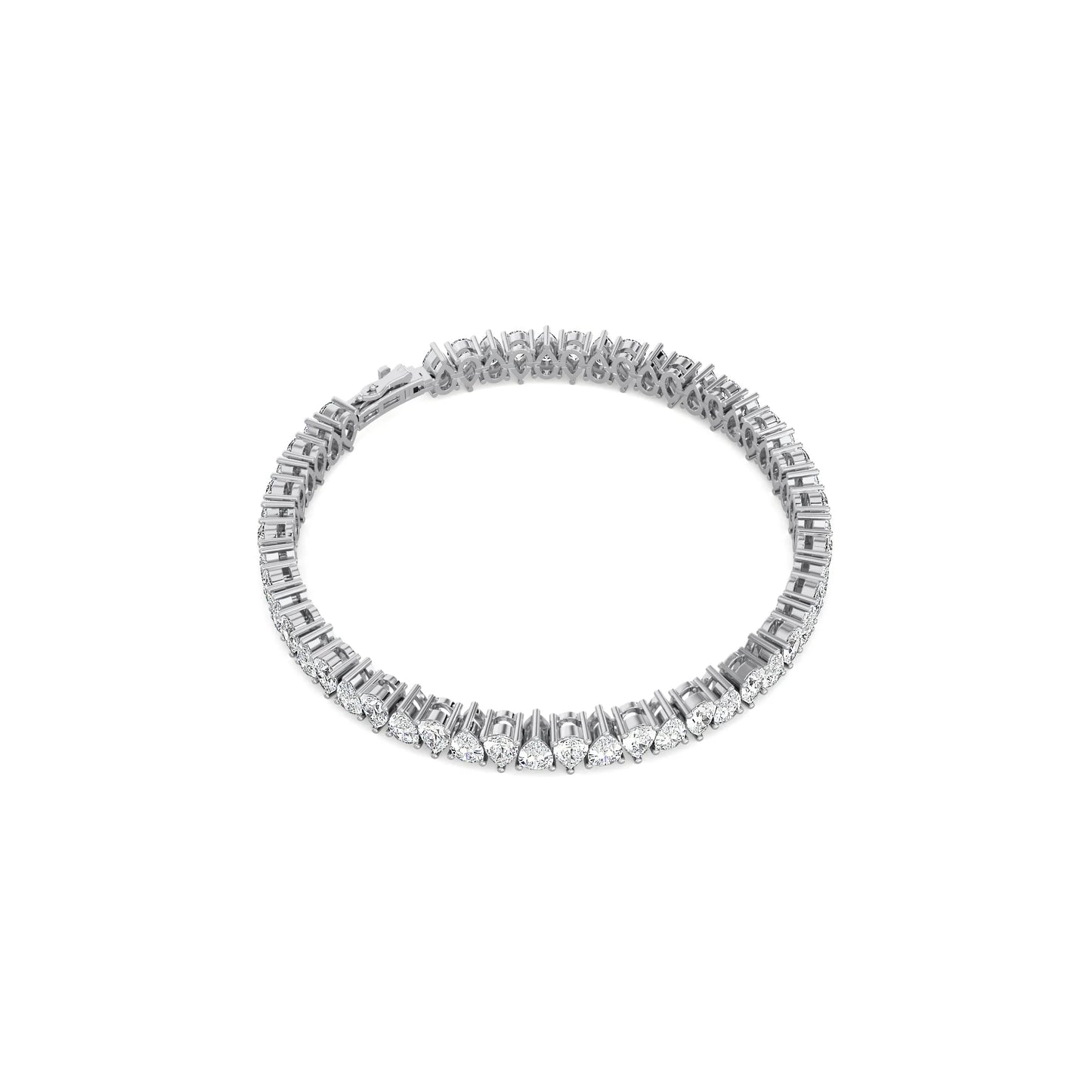 Twin Pear Tennis Bracelet