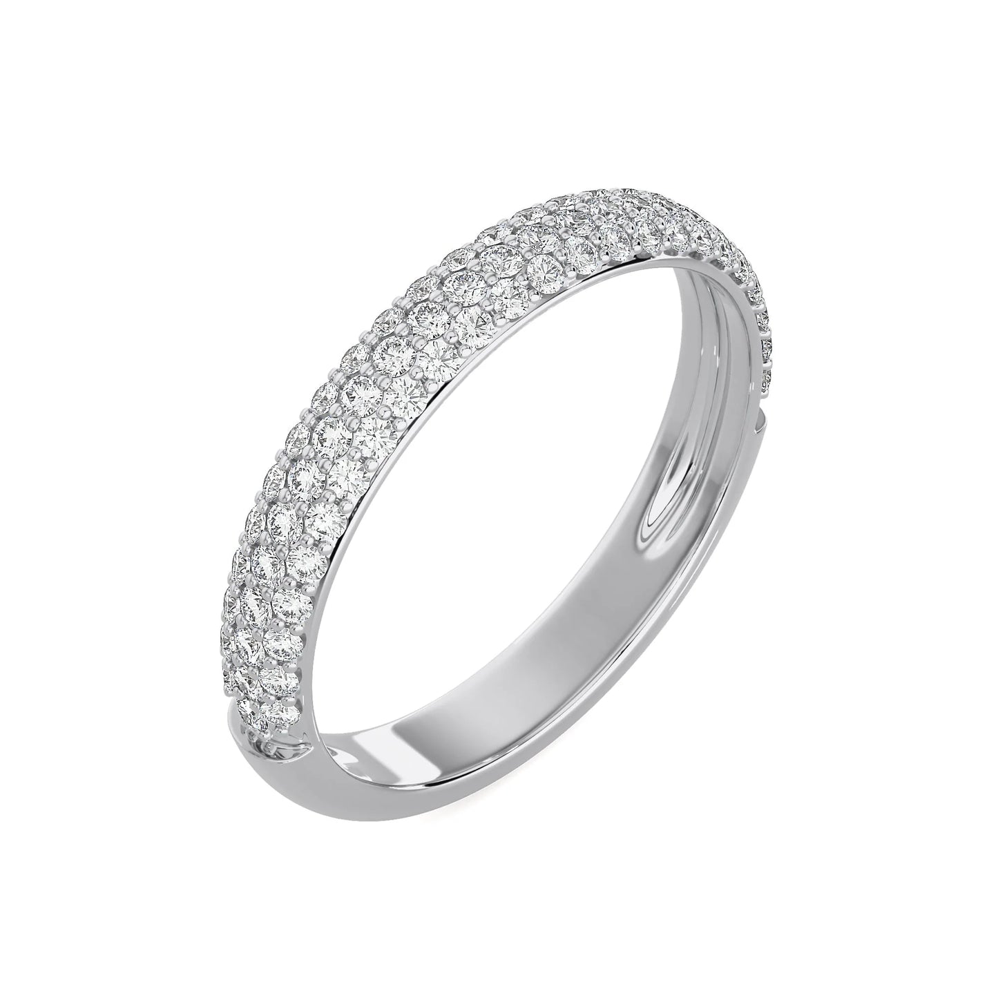 Triple Pavé Studded Band