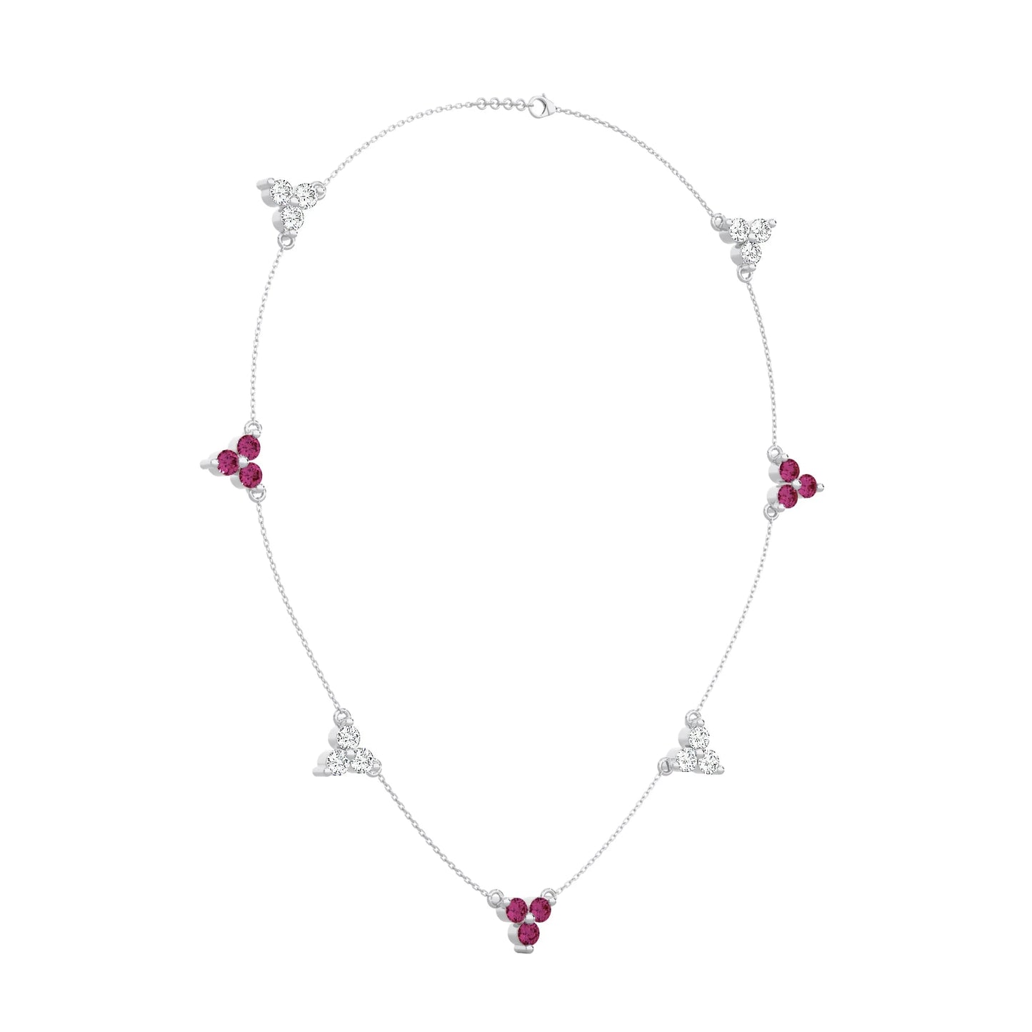Mixed Trio Station Necklace