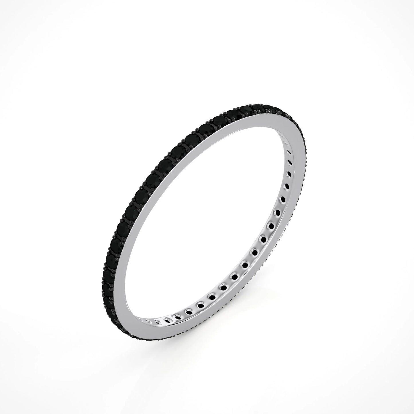 Black diamond eternity band