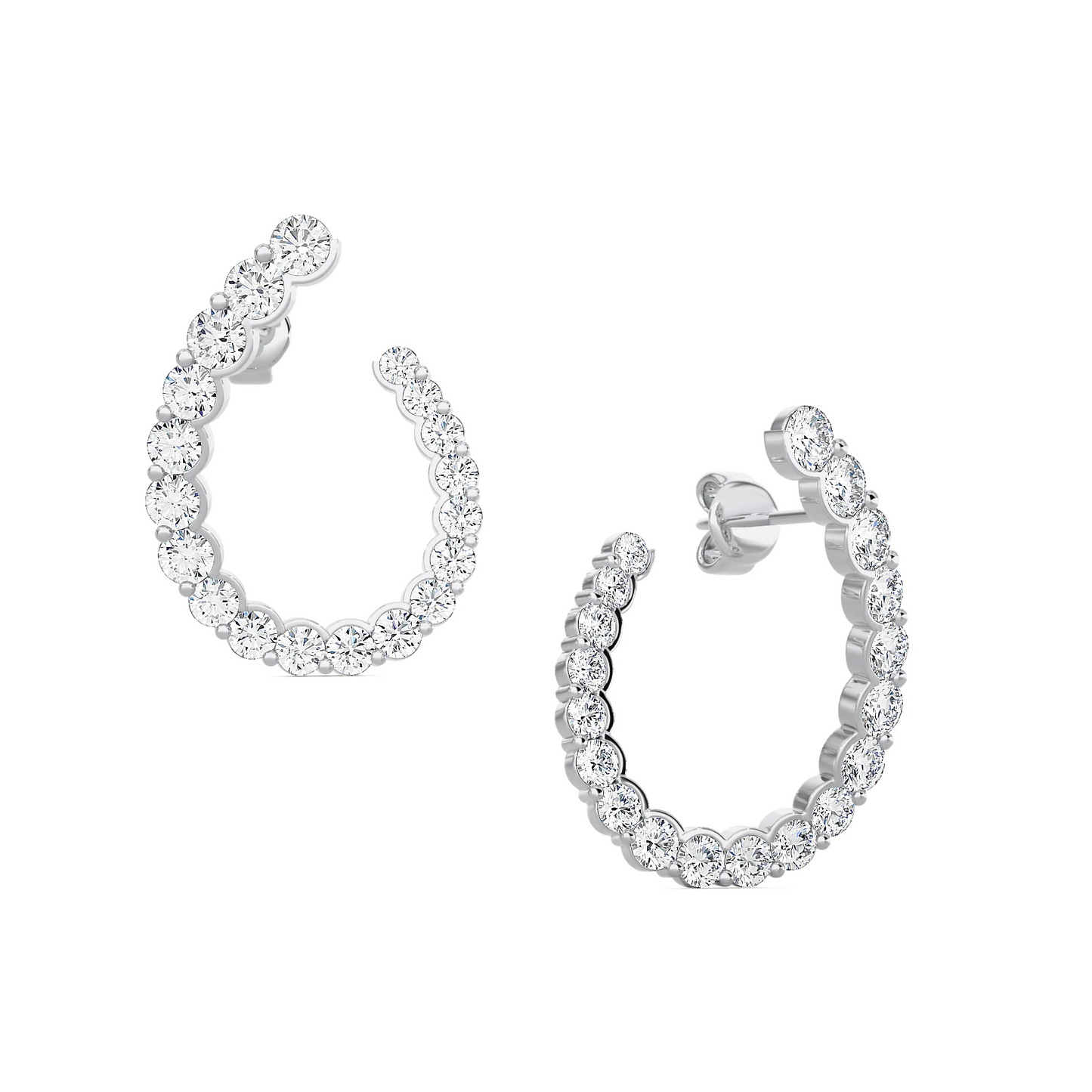 Graduating Front Facing Hoops
