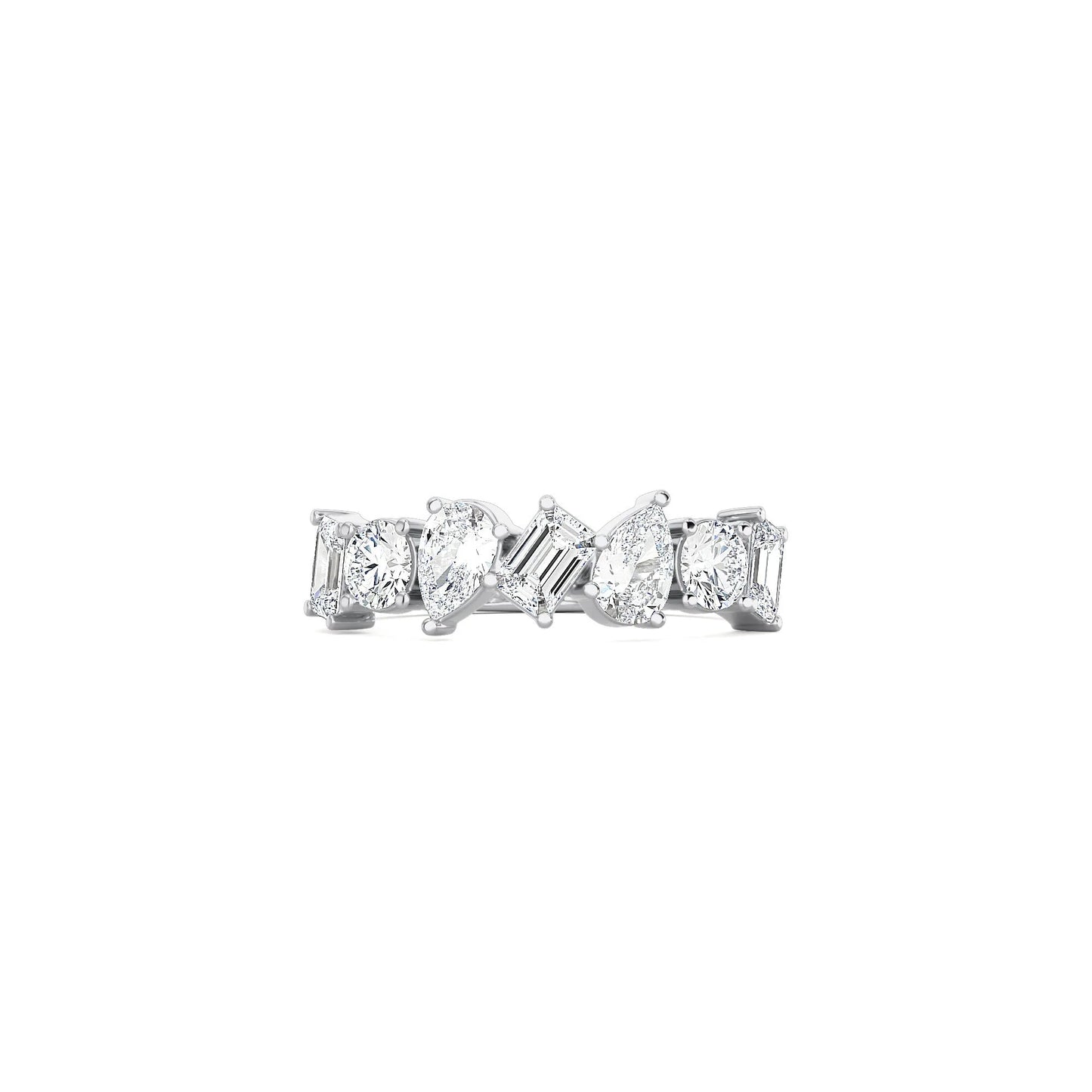 Fancy Shape Half Ring