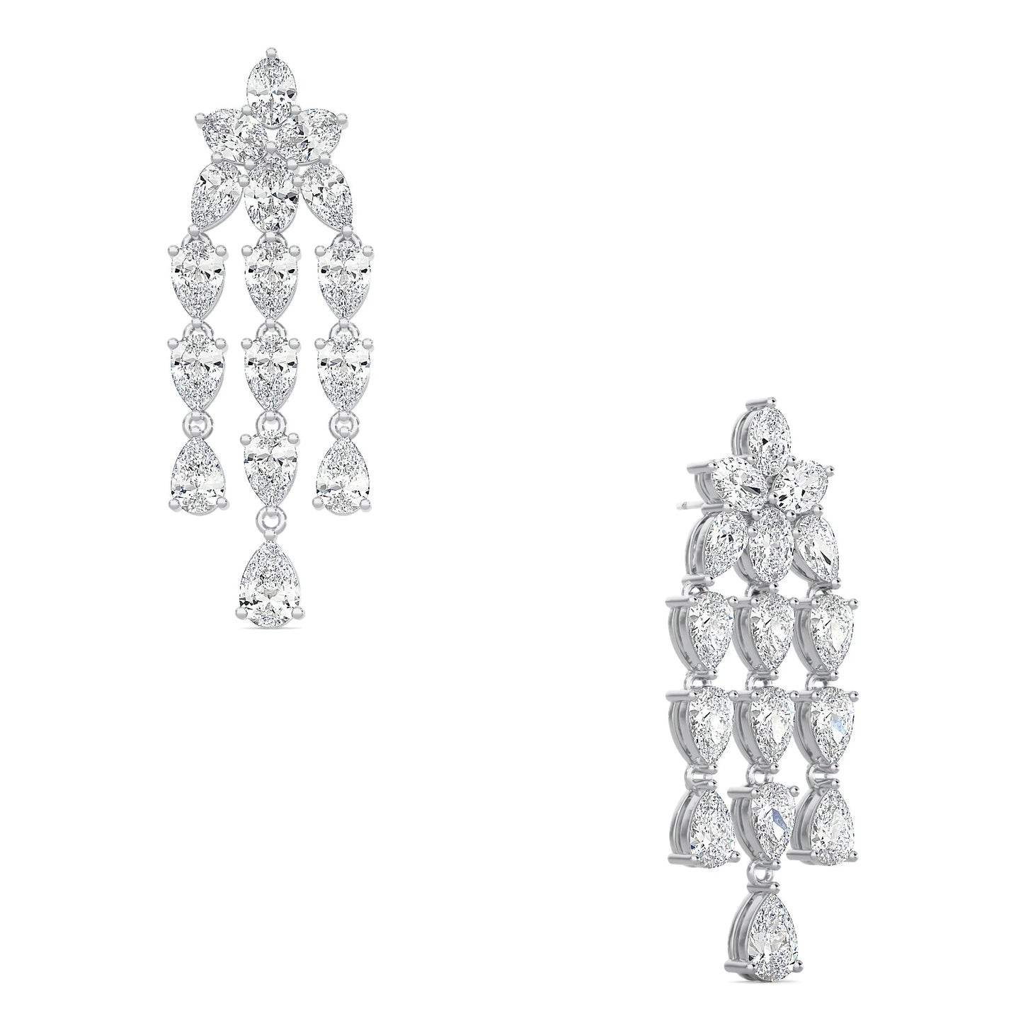 Floral Waterfall Earrings