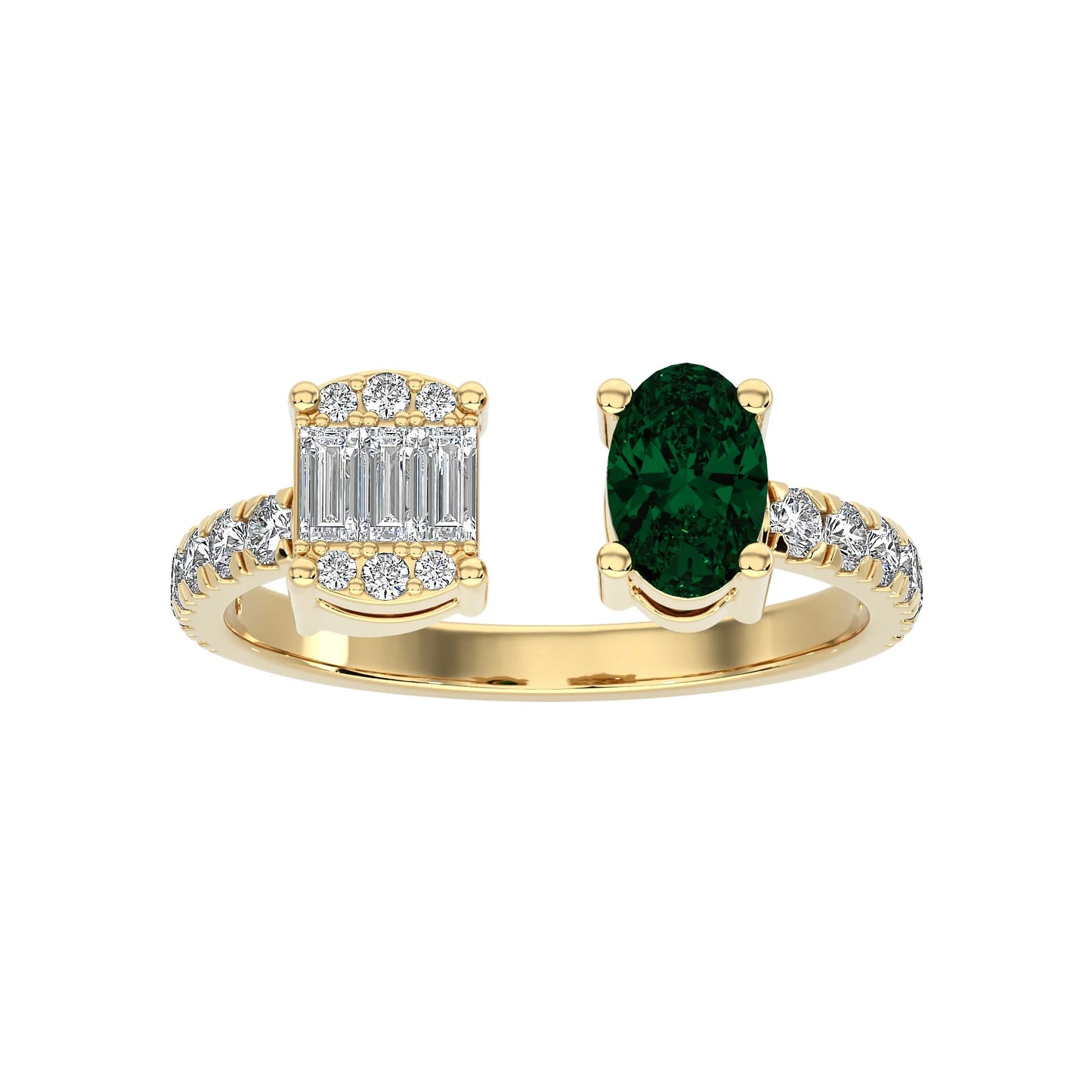 Lori Mixed Stone Cuff Ring