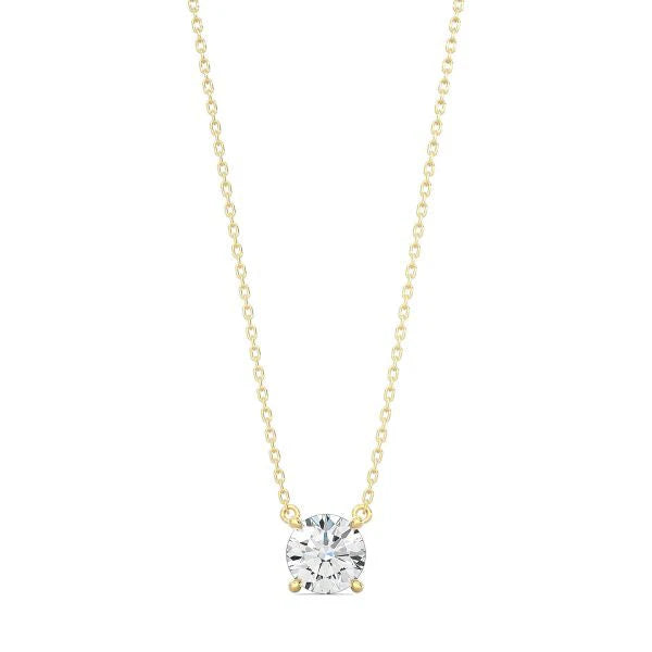 Classic Round Diamond Necklace