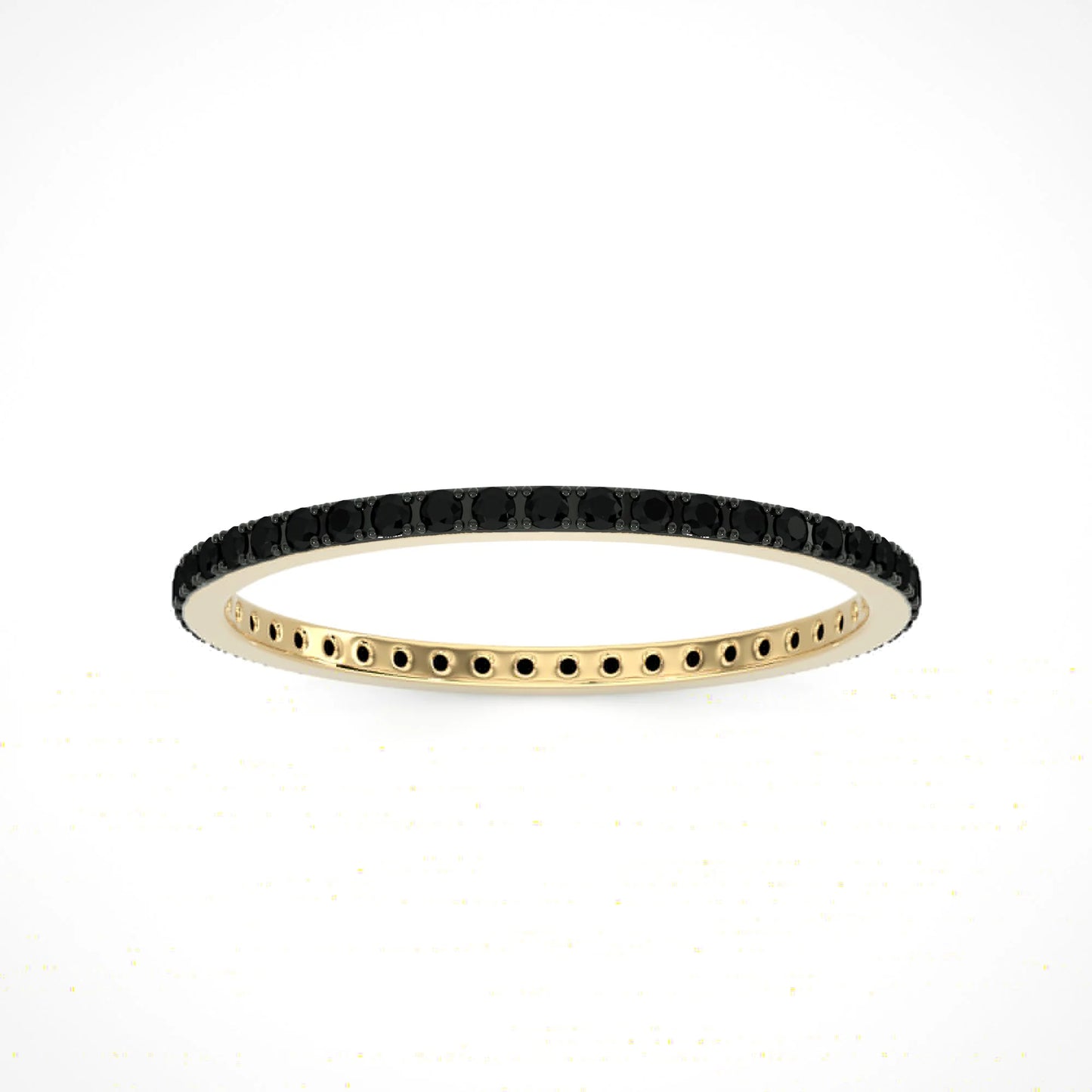 Black diamond eternity band