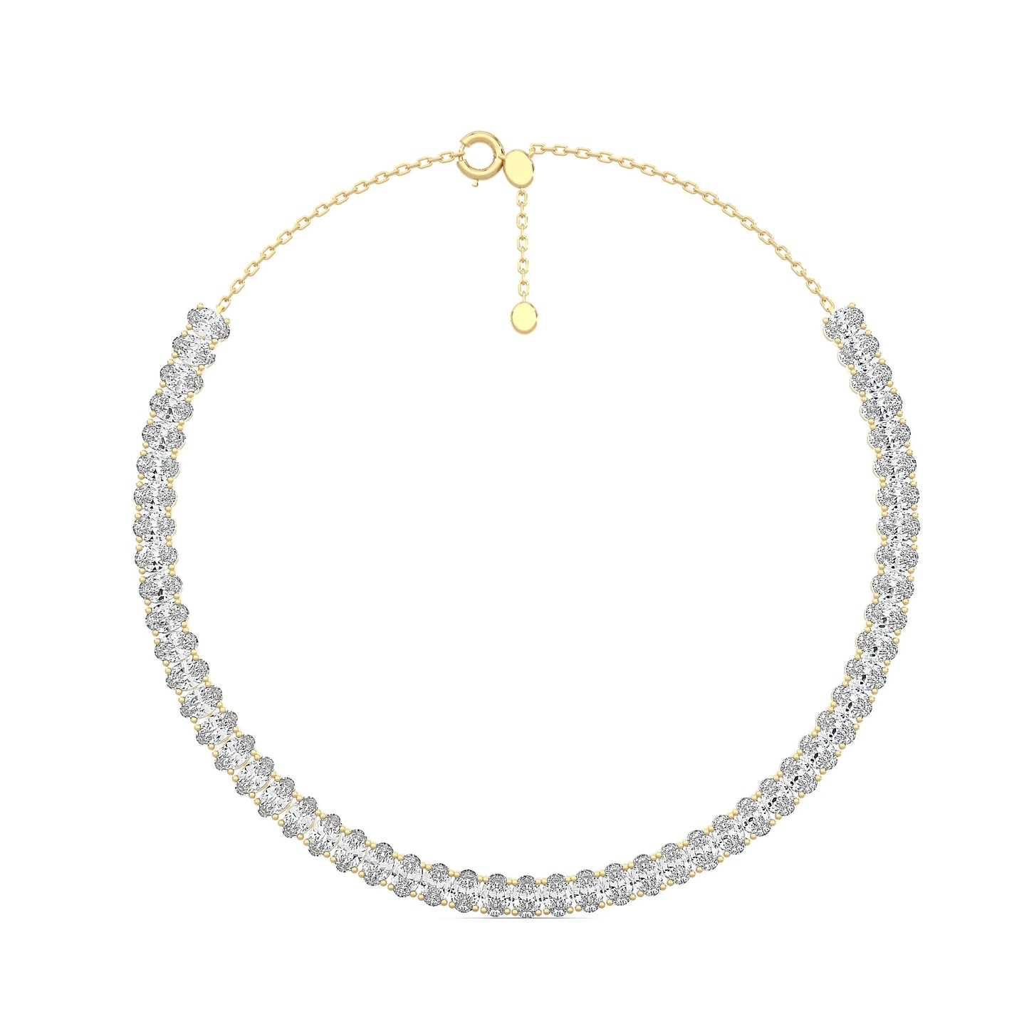 Oval Eternity Necklace