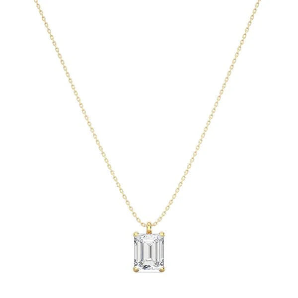 Classic Emerald Cut Necklace