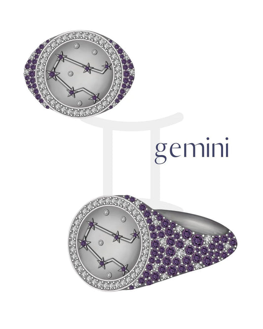 Gemini Zodiac Ring
