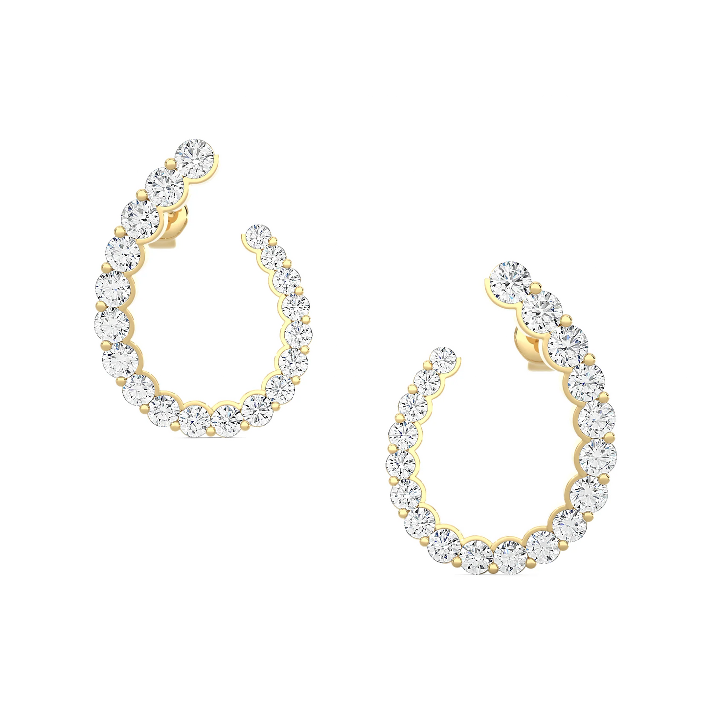 Graduating Front Facing Hoops
