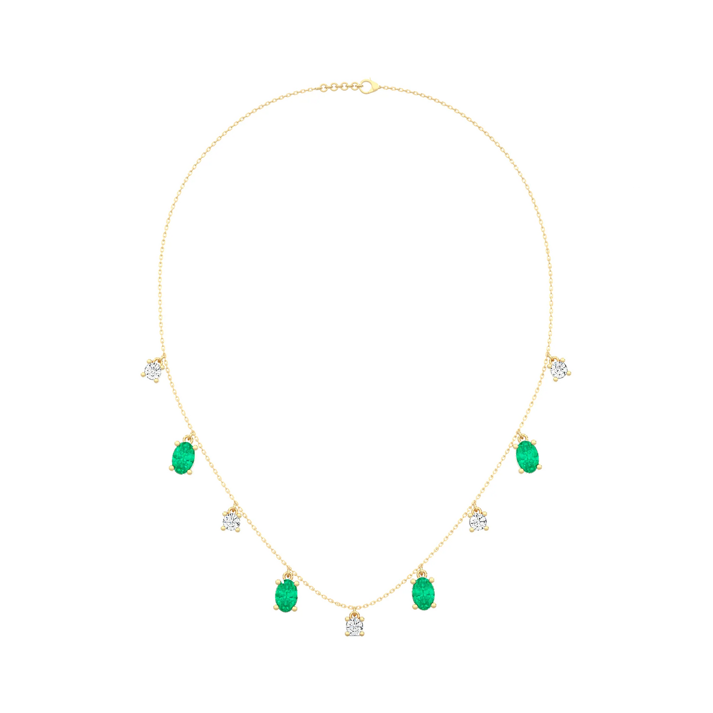 Emerald drop Necklace