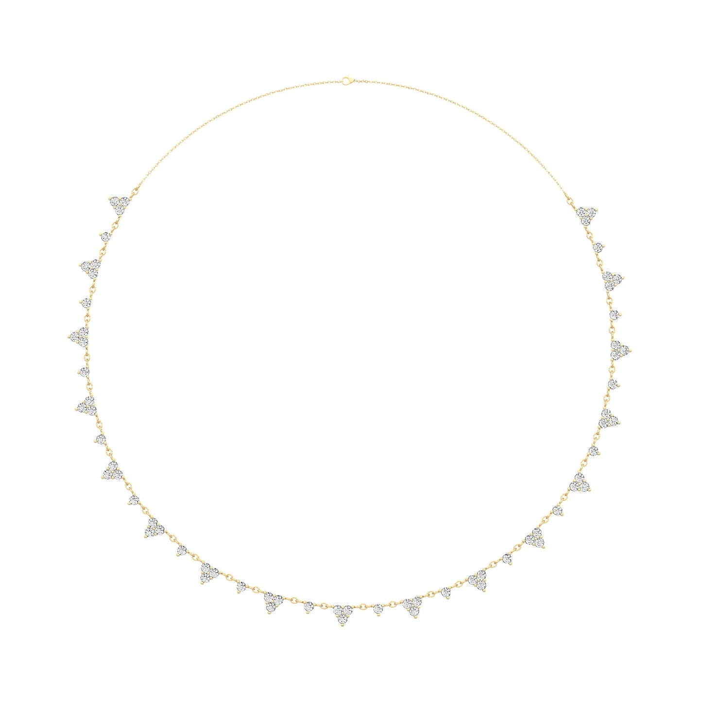 Round Trio Chain Necklace