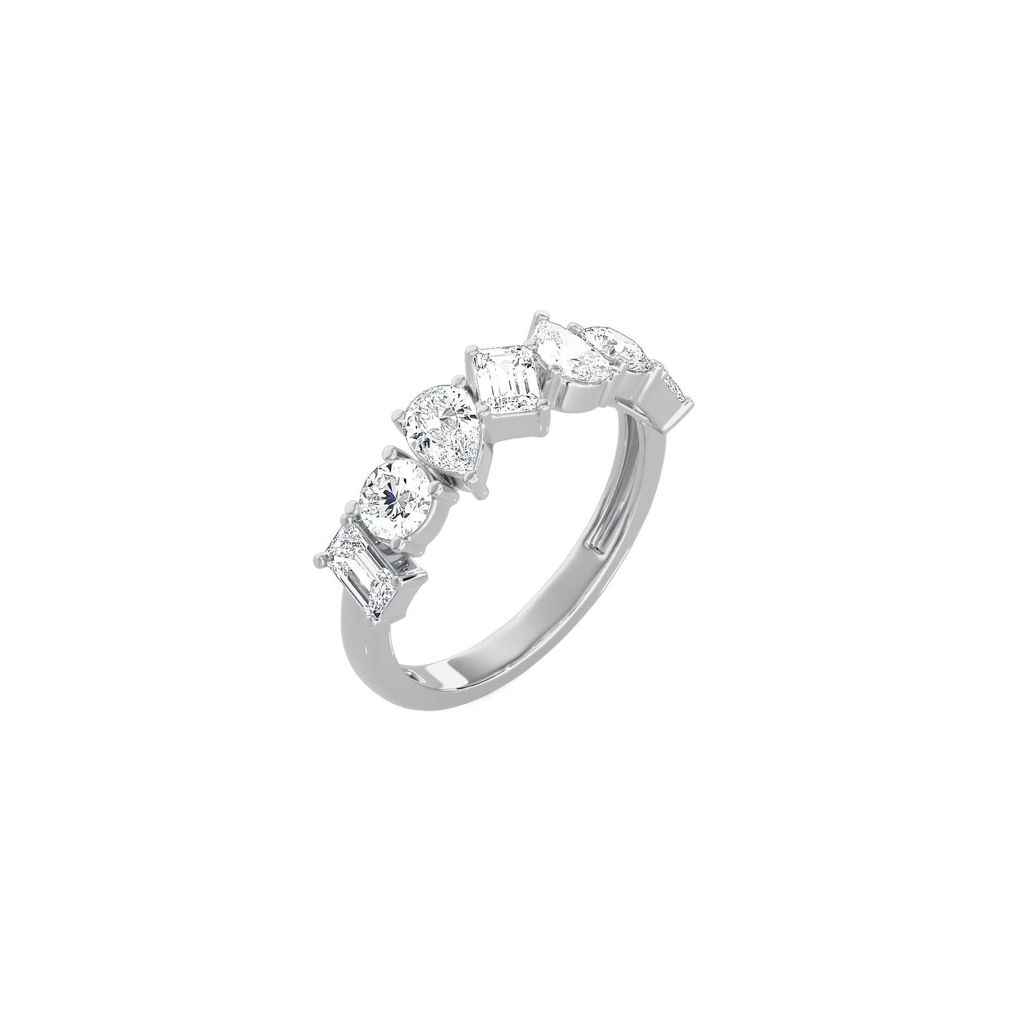Fancy Shape Half Ring